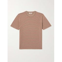 Striped Cotton and Linen-Blend T-Shirt