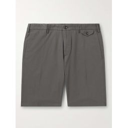 Slim-Fit Stretch-Cotton Poplin Bermuda Shorts