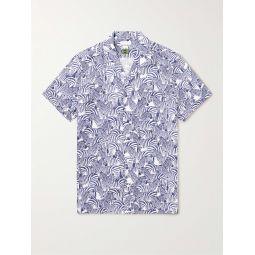 Printed Lyocell, Cotton and Linen-Blend Shirt