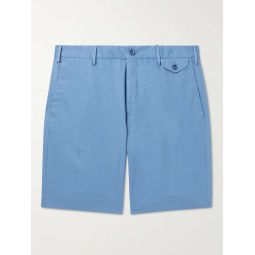 Slim-Fit Stretch-Cotton Poplin Bermuda Shorts