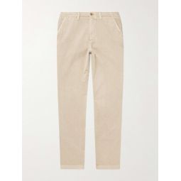 Nomad Slim-Fit Straight-Leg Garment-Dyed Organic Cotton Trousers