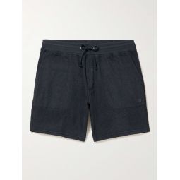 High-Tide Straight-Leg Organic Cotton-Blend Jersey Drawstring Shorts