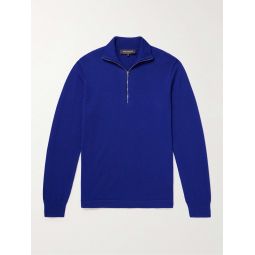 Merino Wool-Blend Half-Zip Sweater