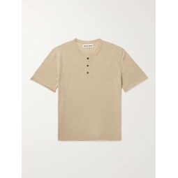 Linen and Cotton-Blend Henley T-Shirt