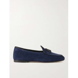 Marphy Leather-Trimmed Suede Tasselled Loafers