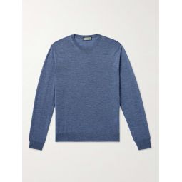 Melange Merino Wool Sweater