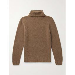 Slim-Fit Wool-Blend Boucle Rollneck Sweater