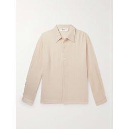 Ripley Textured Organic Cotton-Blend Voile Shirt