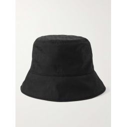 Reversible Logo-Jacquard Twill Bucket Hat