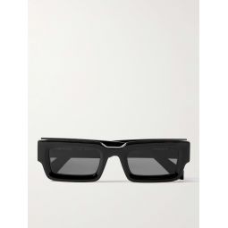 Lecce Rectangular-Frame Acetate Sunglasses