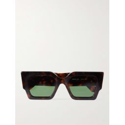 Catalina Square-Frame Tortoiseshell Acetate Sunglasses