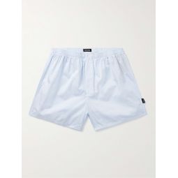 Pinstriped Cotton-Poplin Boxer Shorts