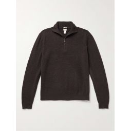 Liam Brushed Cashmere Half-Zip Sweater