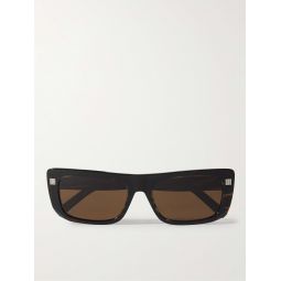 GV Day Square-Frame Marbled Acetate Sunglasses