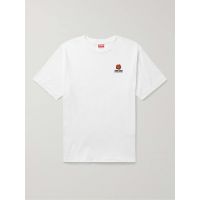 Appliqued Logo-Embroidered Cotton-Jersey T-Shirt