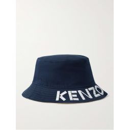 Kenzo Graphy Reversible Logo-Detailed Cotton-Twill Bucket Hat