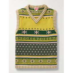 Textured Fair Isle Wool-Jacquard Sweater Vest