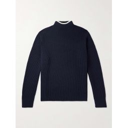 Dimo Ribbed Wool and Cashmere-Blend Rollneck Sweater