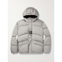 Reversible Quilted ECONYL Nylon Metal Hooded Down Jacket