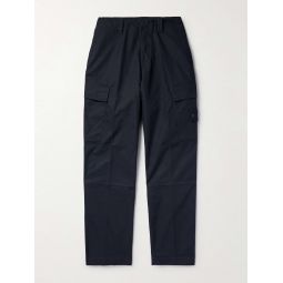Ghost Straight-Leg Pleated Cotton Cargo Trousers
