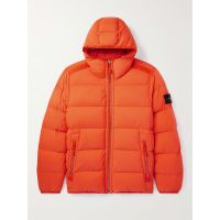 Logo-Appliqued Quilted Padded Shell Down Jacket