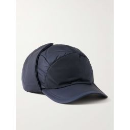 Logo-Appliqued Padded Quilted Shell Trapper Cap