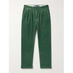 Whitman Slim-Fit Pleated Cotton-Corduroy Trousers