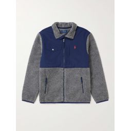 Panelled Fleece and Recycled-Nylon Jacket