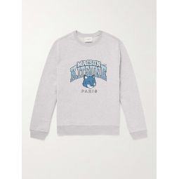 Campus Logo-Print Cotton-Jersey Sweatshirt