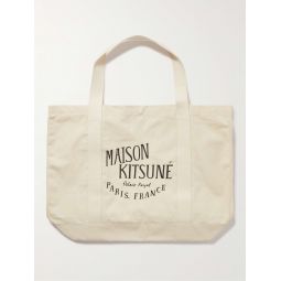 Palais Royal Logo-Print Cotton-Canvas Tote Bag