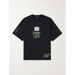 Exford Scribble Printed Cotton-Jersey T-Shirt