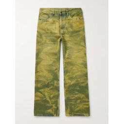 Straight-Leg Tie-Dyed Jeans