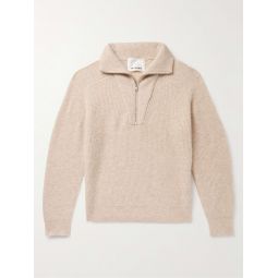 Bryson Ribbed Alpaca-Blend Half-Zip Sweater