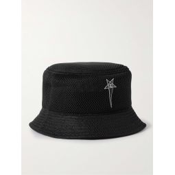 + Champion Logo-Embroidered Mesh Bucket Hat