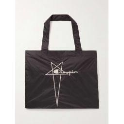 + Champion Logo-Embroidered Shell Tote Bag