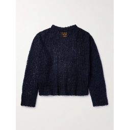 Crocheted Alpaca-Blend Sweater