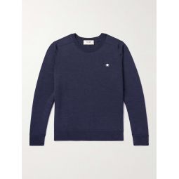 Logo-Embroidered Wool Sweater
