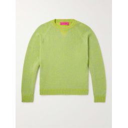 Melange Cashmere and Cotton-Blend Sweater