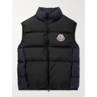 Almaz Logo-Appliqued Two-Tone Quilted Shell Down Gilet