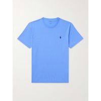 Slim-Fit Logo-Embroidered Cotton-Jersey T-Shirt
