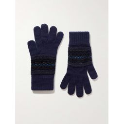 Reversible Fair Isle Cashmere Gloves