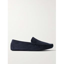 Cashmere-Lined Suede Slippers