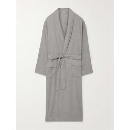 Cotton and Wool-Blend Flannel Robe