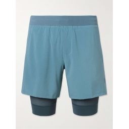 Straight-Leg Mesh-Trimmed Recycled Swift Tennis Shorts