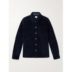 Cutaway-Collar Cotton-Corduroy Shirt