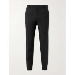 Slim-Fit Pleated Wool and Mohair-Blend Suit Trousers