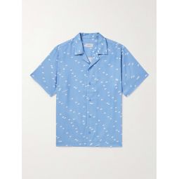 Canty Camp-Collar Cotton and TENCEL Lyocell-Blend Twill Shirt