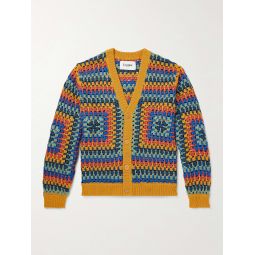 Sunburst Crocheted Cotton Cardigan