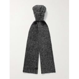 Ribbed Wool-Blend Scarf