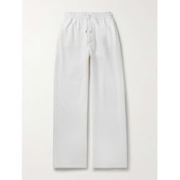 Wide-Leg Cotton-Jersey Sweatpants